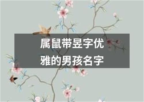 属鼠带昱字优雅的男孩名字