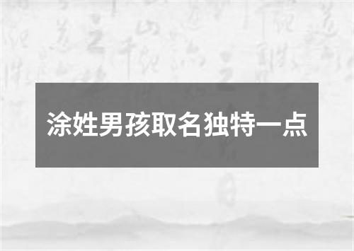 涂姓男孩取名独特一点