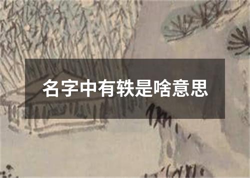 名字中有轶是啥意思