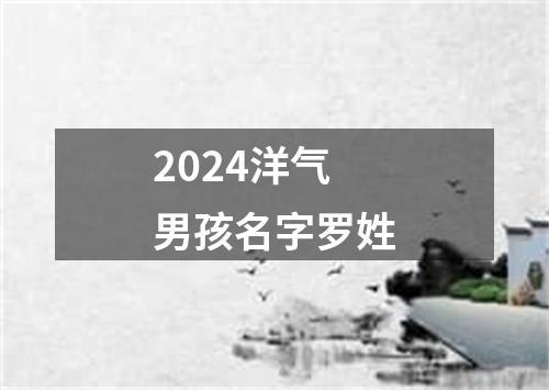 2024洋气男孩名字罗姓