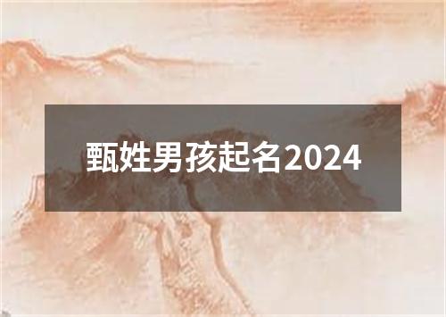 甄姓男孩起名2024