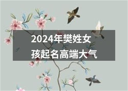 2024年樊姓女孩起名高端大气