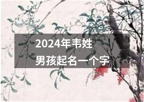 2024年韦姓男孩起名一个字