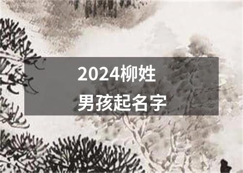 2024柳姓男孩起名字