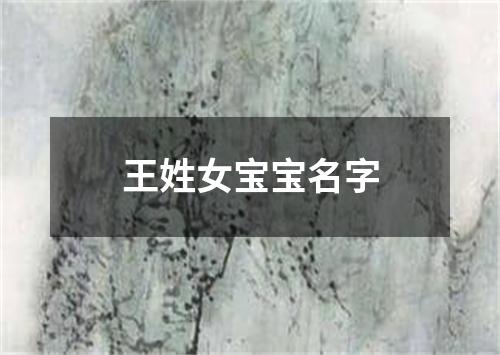 王姓女宝宝名字