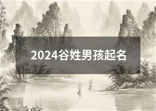 2024谷姓男孩起名