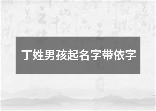 丁姓男孩起名字带依字