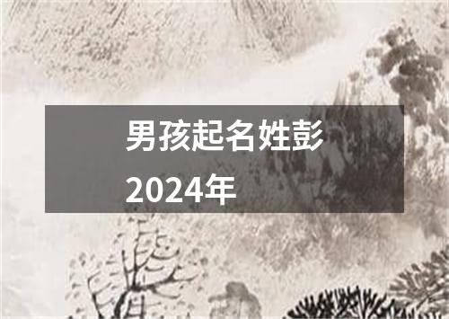 男孩起名姓彭2024年