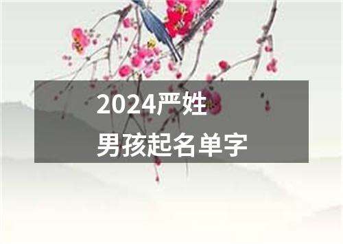 2024严姓男孩起名单字