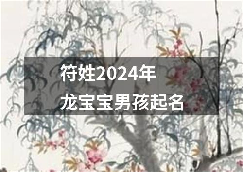 符姓2024年龙宝宝男孩起名