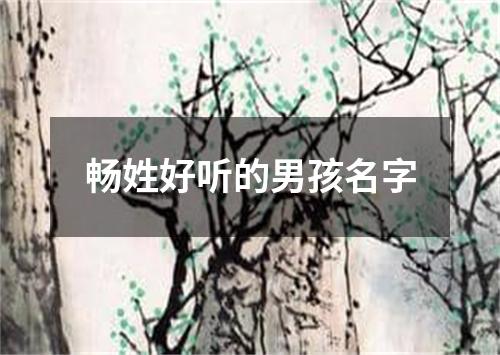 畅姓好听的男孩名字