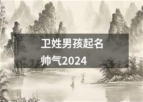 卫姓男孩起名帅气2024