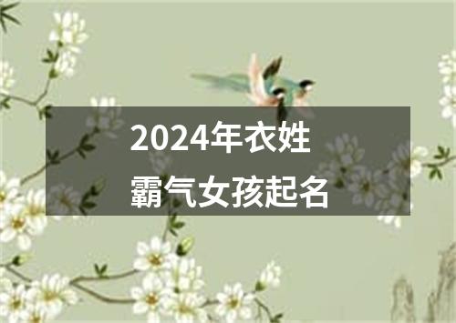 2024年衣姓霸气女孩起名