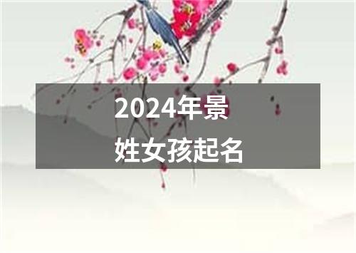 2024年景姓女孩起名