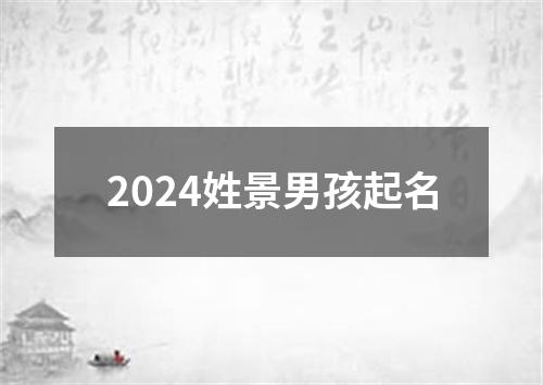 2024姓景男孩起名