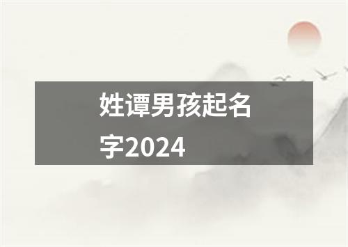 姓谭男孩起名字2024