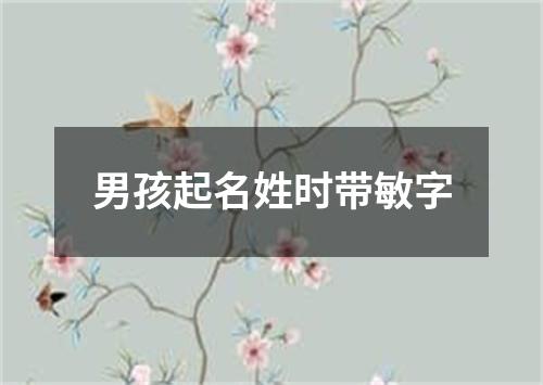 男孩起名姓时带敏字