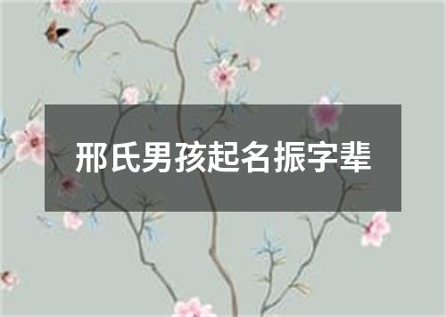 邢氏男孩起名振字辈