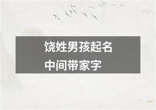 饶姓男孩起名中间带家字