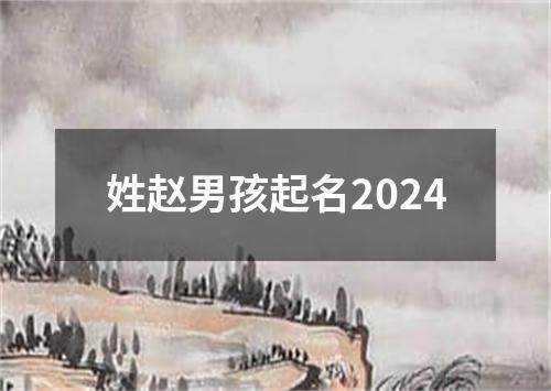 姓赵男孩起名2024