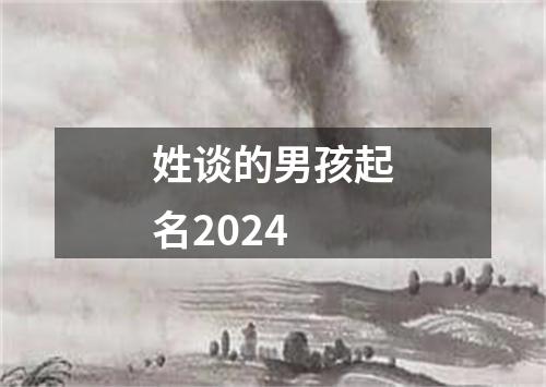 姓谈的男孩起名2024