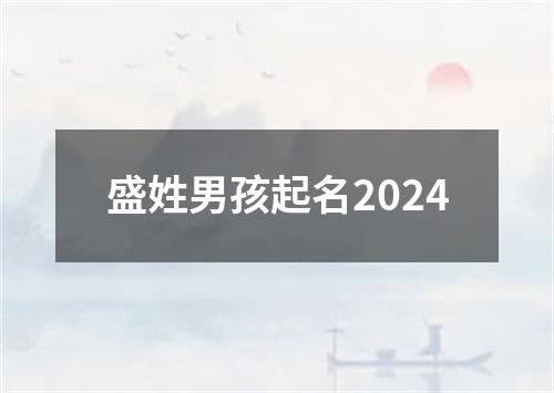 盛姓男孩起名2024