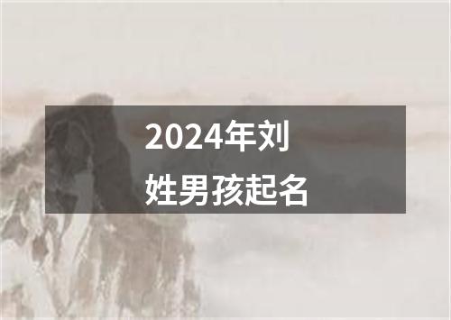 2024年刘姓男孩起名