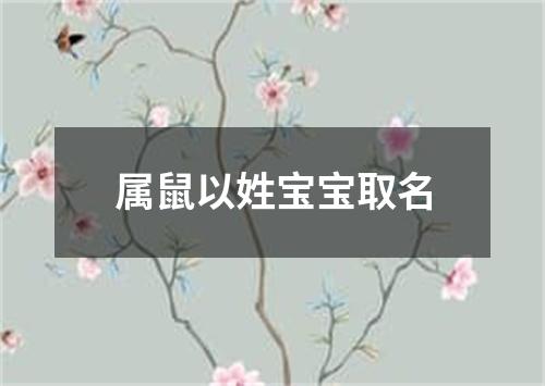 属鼠以姓宝宝取名