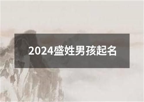 2024盛姓男孩起名