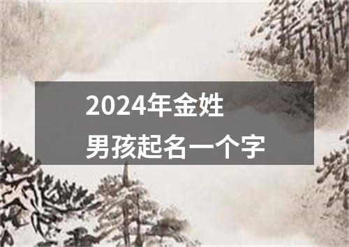 2024年金姓男孩起名一个字