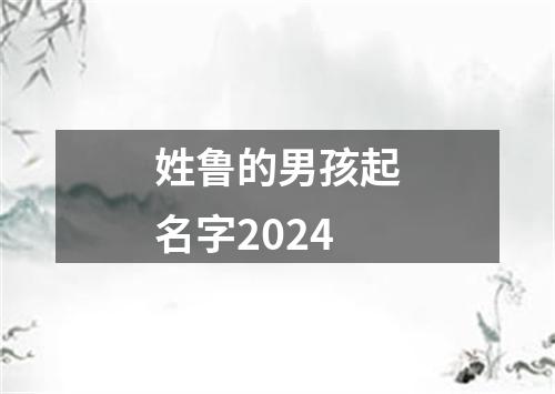 姓鲁的男孩起名字2024