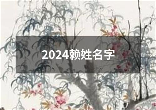 2024赖姓名字