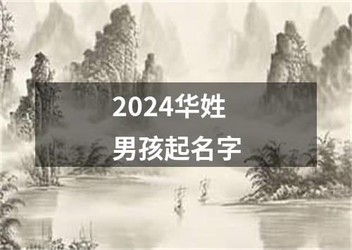 2024华姓男孩起名字