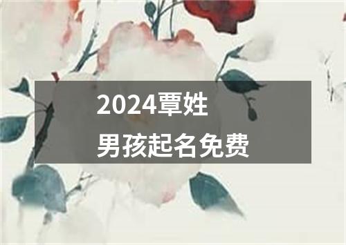 2024覃姓男孩起名免费