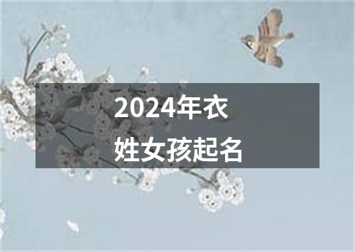 2024年衣姓女孩起名