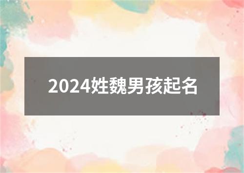 2024姓魏男孩起名