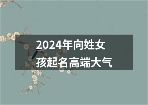 2024年向姓女孩起名高端大气