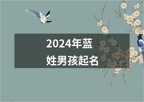 2024年蓝姓男孩起名