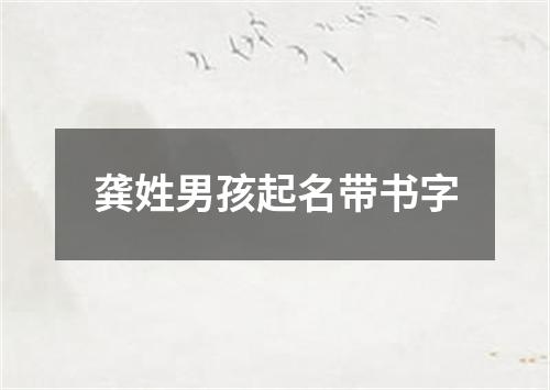 龚姓男孩起名带书字