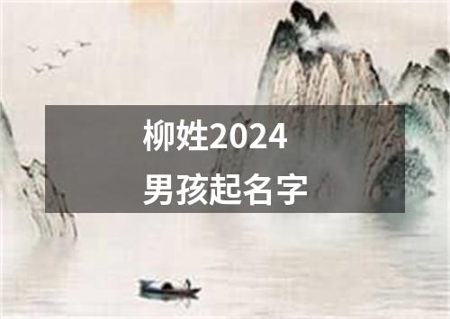 柳姓2024男孩起名字