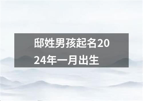 邸姓男孩起名2024年一月出生