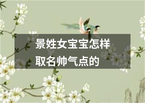 景姓女宝宝怎样取名帅气点的