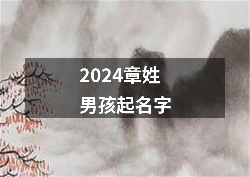 2024章姓男孩起名字