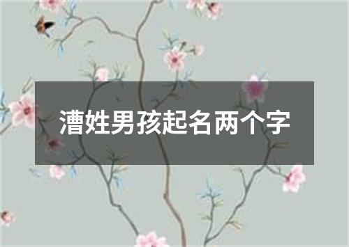 漕姓男孩起名两个字