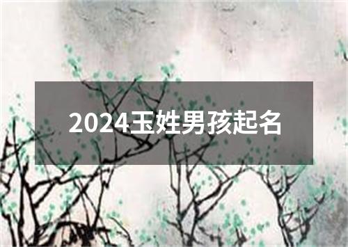 2024玉姓男孩起名