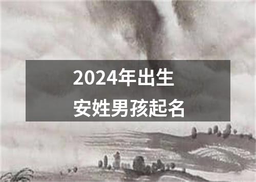 2024年出生安姓男孩起名