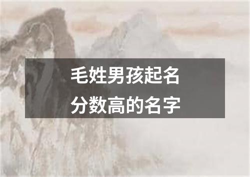 毛姓男孩起名分数高的名字