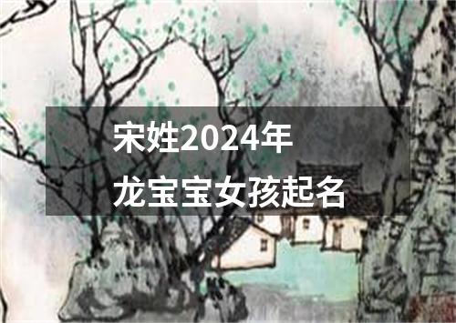 宋姓2024年龙宝宝女孩起名