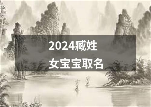 2024臧姓女宝宝取名