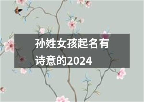 孙姓女孩起名有诗意的2024